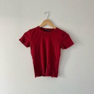 Brandy Melville Red Short Sleeve Tee